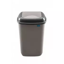Plafor Quatro rugós billenőfedeles hulladékgyűjtő, mokka, 45 literes