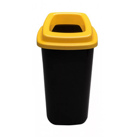 Plafor Sort hulladékgyűjtő szemetes, fekete/sárga, 45 literes
