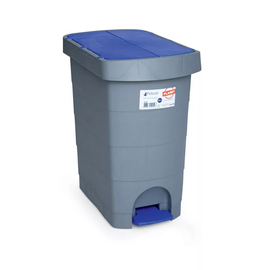 Pelikán Slim hulladékgyűjtő, pedálos, kék fedéllel, 60 literes 