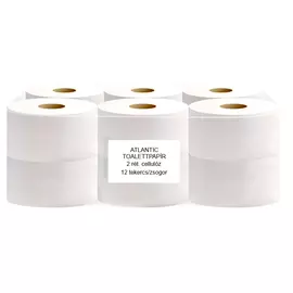 ATLANTIC mini 19 cm-es toalettpapír, 2 rétegű,  hófehér