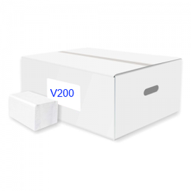ATLANTIC V200 soft hajtott kéztörlő, 2 rétegű, hófehér