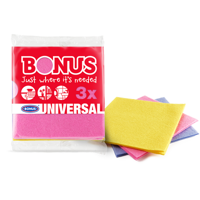 BONUS általános törlőkendő, 3 db
