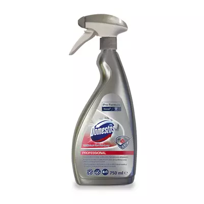 Kép 2/5 - Domestos Prof. TASKI Sani 4 in 1 Plus Spray 750ml - Tejsav alapú fürdőszobai tisztító-, fertőtlenítőszer, vízkőoldó és illatosító hatással