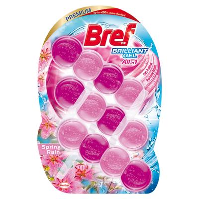 Bref Brilliant Gel toalett frissítő, 3×42g