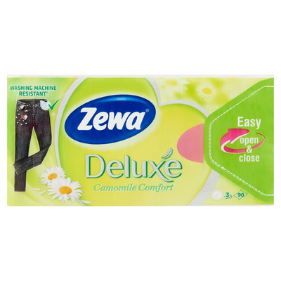 Zewa Deluxe papírzsebkendő, 3 rétegű, 90 db/csomag