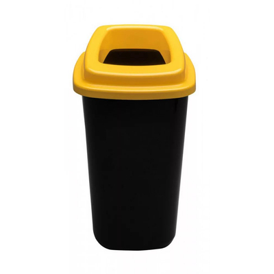 Plafor Sort hulladékgyűjtő szemetes, fekete/sárga, 45 literes
