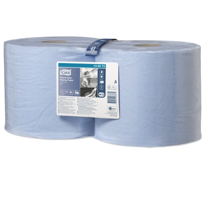 TORK 130072 ipari papírtörlő, 2 rétegű, kék