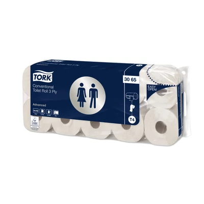 TORK 3065 Advanced Soft toalettpapír, 3 rétegű, fehér (10 tekercs/csomag)
