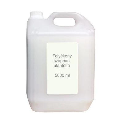 Folyékony szappan utántöltő, 5 liter, fehér