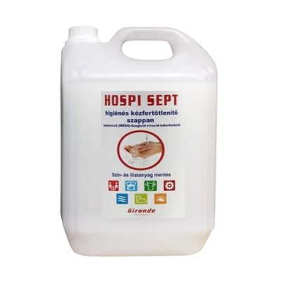 HOSPI SEPT kézfertőtlenítő folyékony szappan, 5 ltr